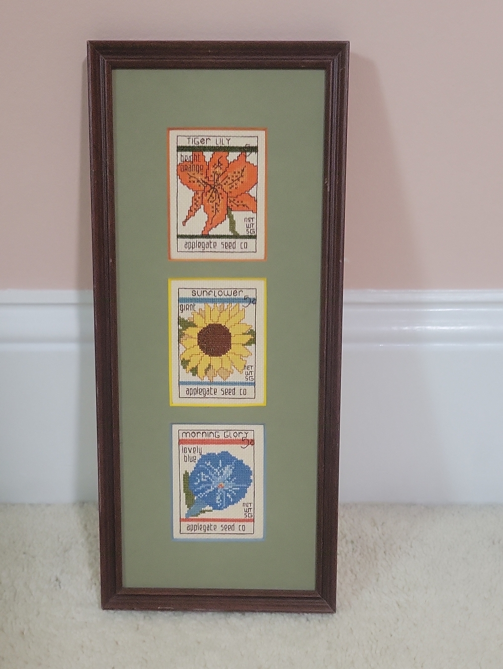 Garden Seeds Crossstitch Cottagecore